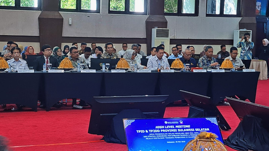 Plt. Kepala Kantor Wilayah VI KPPU Menghadiri Undangan High Level Meeting (HLM) TPID dan TP2DD Provinsi Sulawesi Selatan